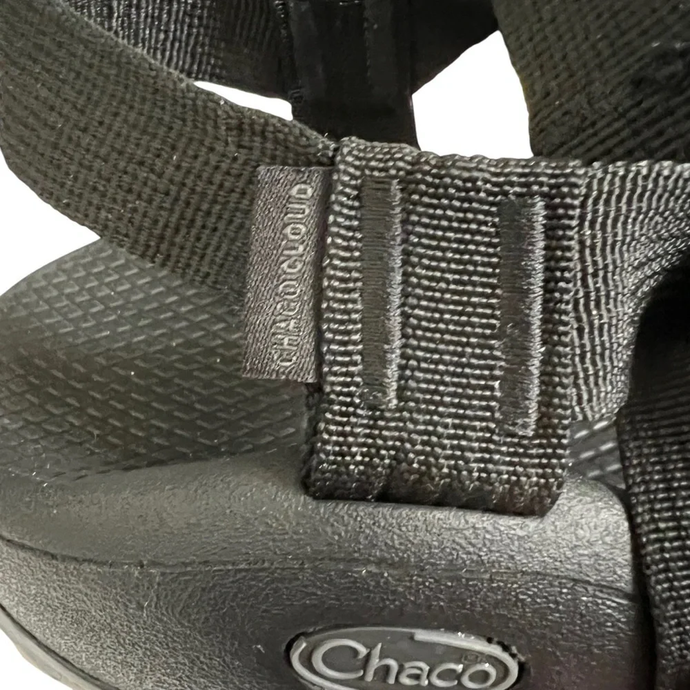 CHACO Mega Z/1 Cloud Soild Black Sandals Size 11